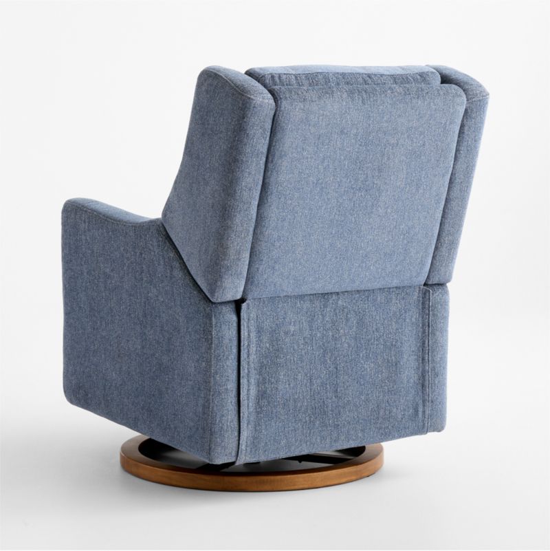 Babyletto Kiwi Pro Ocean Blue Swivel Glider Power Recliner Nursery Chair - image 4 of 10