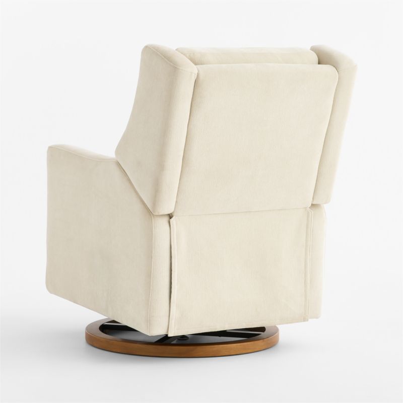 Babyletto Kiwi Pro Oyster Cream Swivel Glider Power Recliner Nursery Chair - image 4 of 11