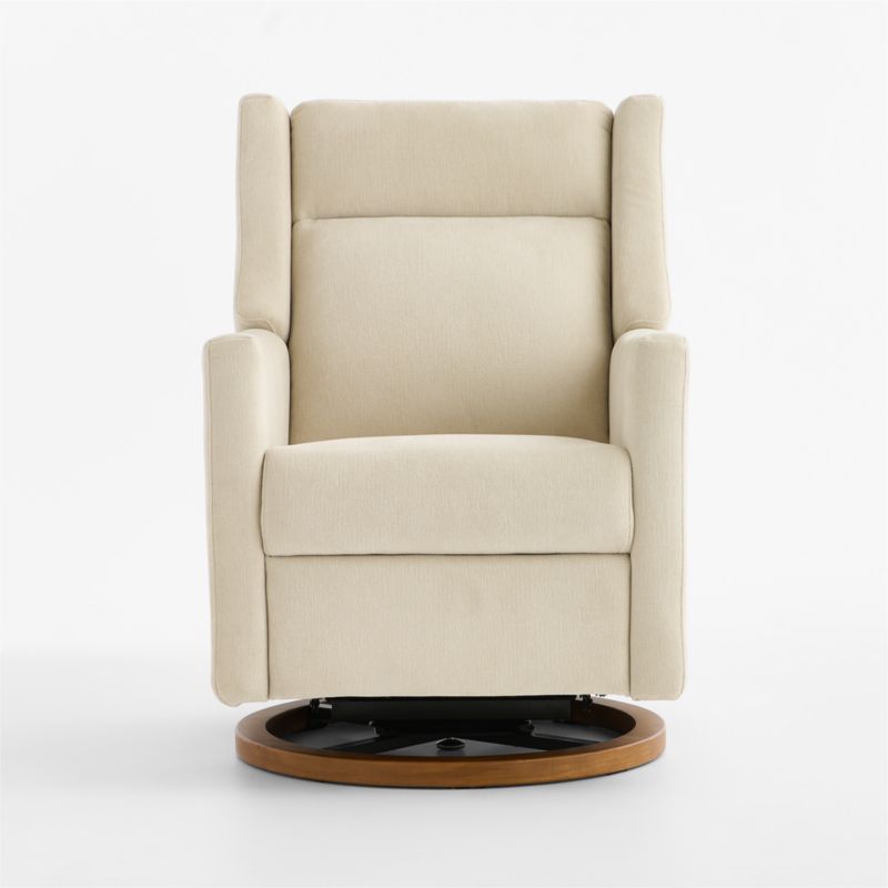 Babyletto Kiwi Pro Oyster Cream Swivel Glider Power Recliner Nursery Chair - image 2 of 11