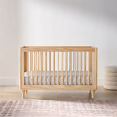 View Babyletto Lolly Natural Wood 3-in-1 Convertible Crib details