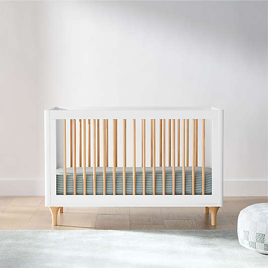 Babyletto Lolly White & Wood 3-in-1 Convertible Crib