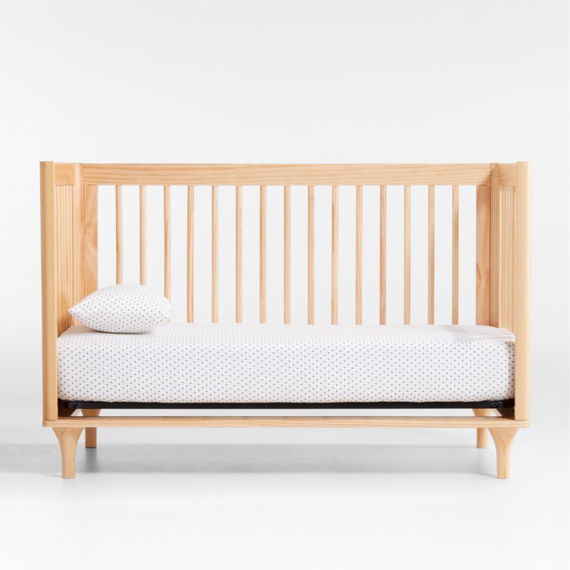 Babyletto Lolly Natural Wood 3-in-1 Convertible Baby Crib with Toddler Bed Conversion Kit - image 10 of 19