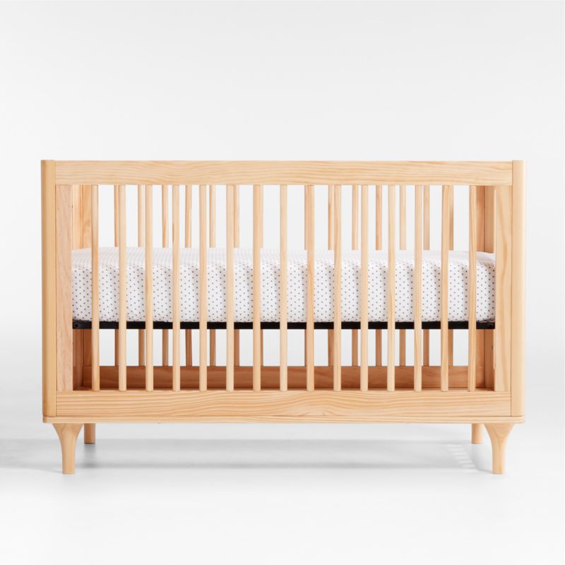 Babyletto Lolly Natural Wood 3-in-1 Convertible Baby Crib with Toddler Bed Conversion Kit - image 7 of 19