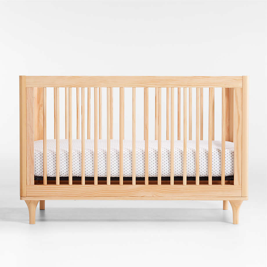 Babyletto Lolly Natural 3-in-1 Wood Convertible Baby Crib with Toddler Bed  Conversion Kit + Reviews | Crate & Kids