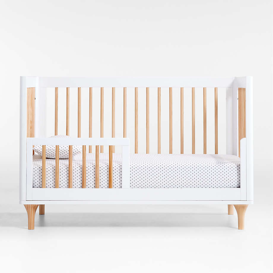 Babyletto Lolly Natural 3-in-1 Wood Convertible Baby Crib with Toddler Bed  Conversion Kit + Reviews | Crate & Kids