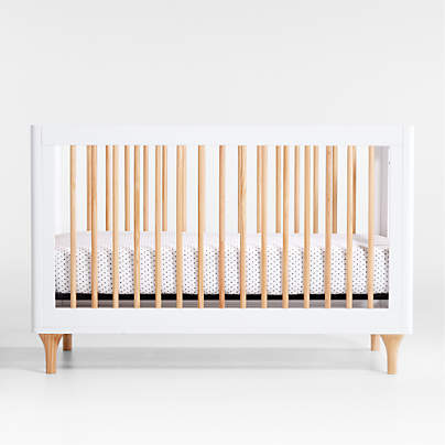 Babyletto Lolly White & Wood 3-in-1 Convertible Crib
