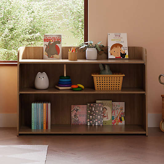 Babyletto Melo Natural Walnut Wood Montessori Kids Bookcase