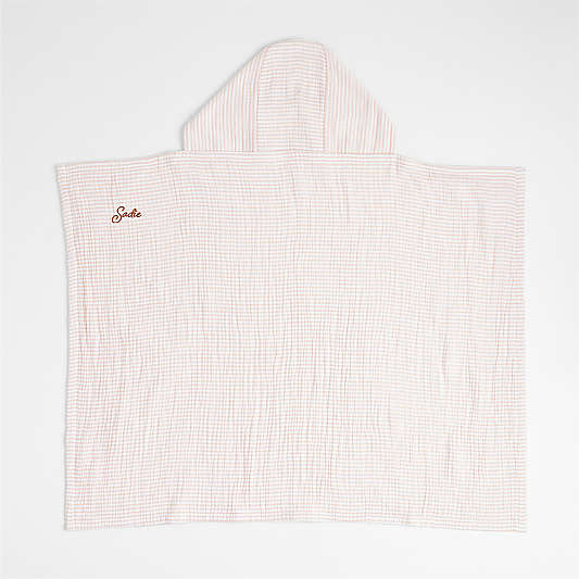 Baby's First Pink Organic Hooded Baby Towel