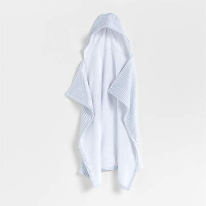 Baby's First Blue Organic Hooded Baby Towel