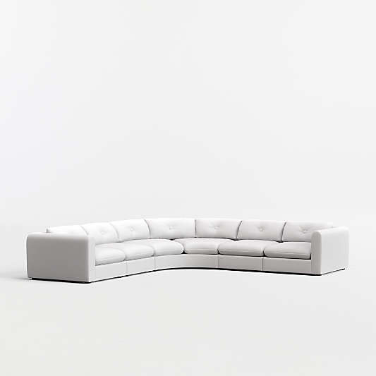 Bucktown Modular 5-Piece L-Shaped Wedge Sectional Sofa