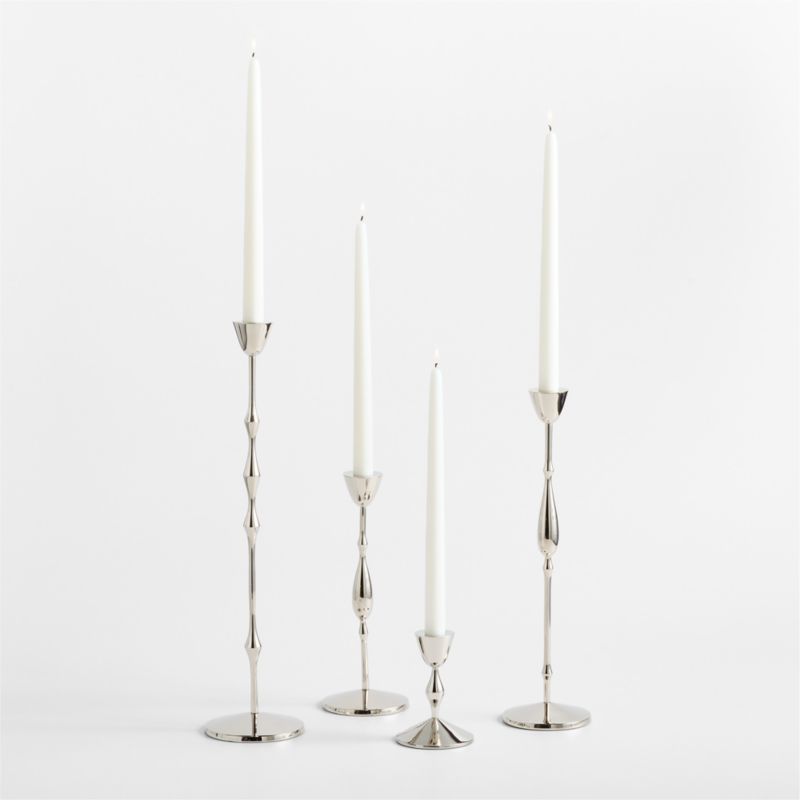 Beaded Mini Chrome Taper Holder 4.5" - image 2 of 7