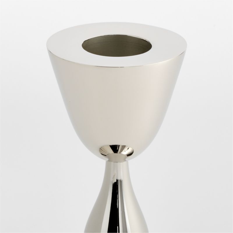 Beaded Mini Chrome Taper Holder 4.5" - image 6 of 7