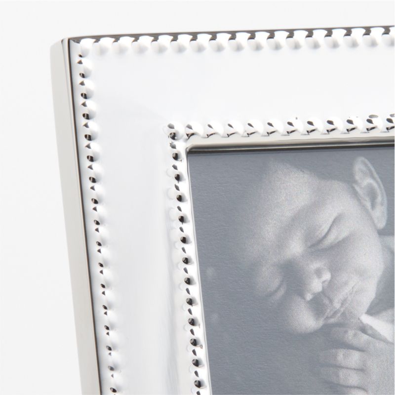 Signature Silver Beaded Metal Picture Frame 2"x3" - image 5 of 7