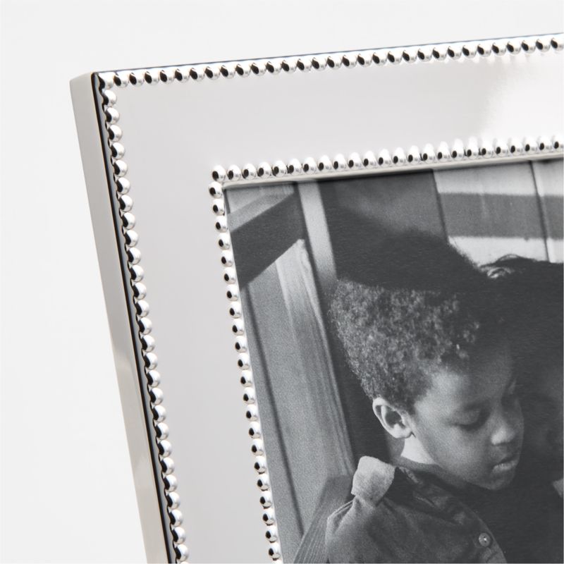 Signature Silver Beaded Metal Picture Frame 4"x6" - image 5 of 7