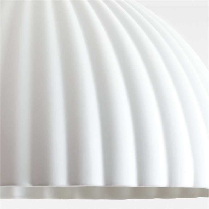 Bea White Scalloped Ceramic 15" Kids Flush Mount Ceiling Light - image 7 of 9