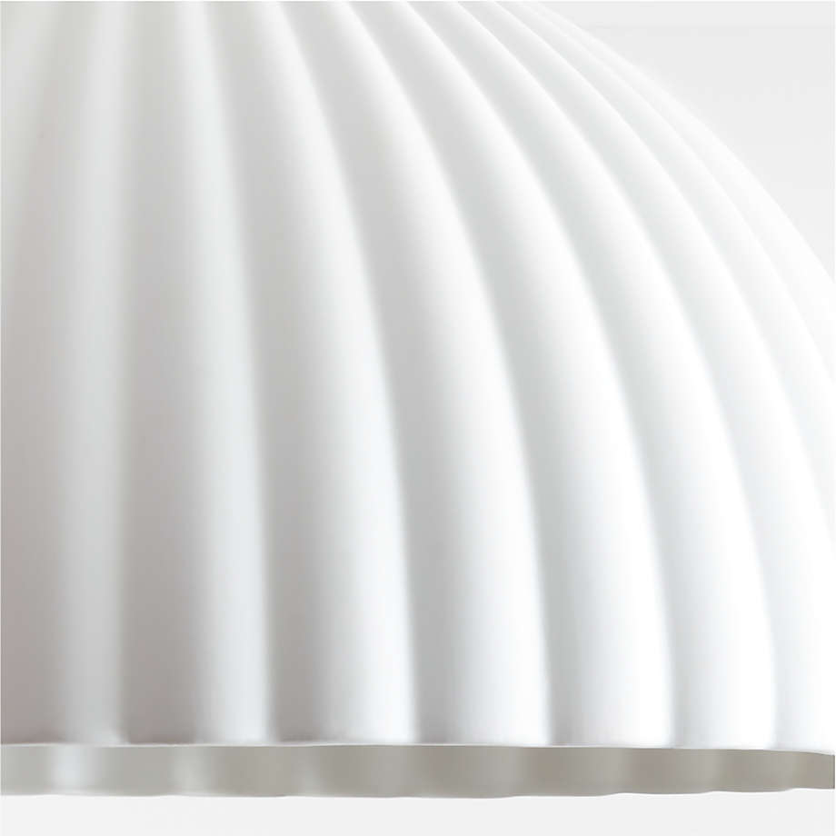 Bea White Scalloped Ceramic 15" Kids Flush Mount Ceiling Light