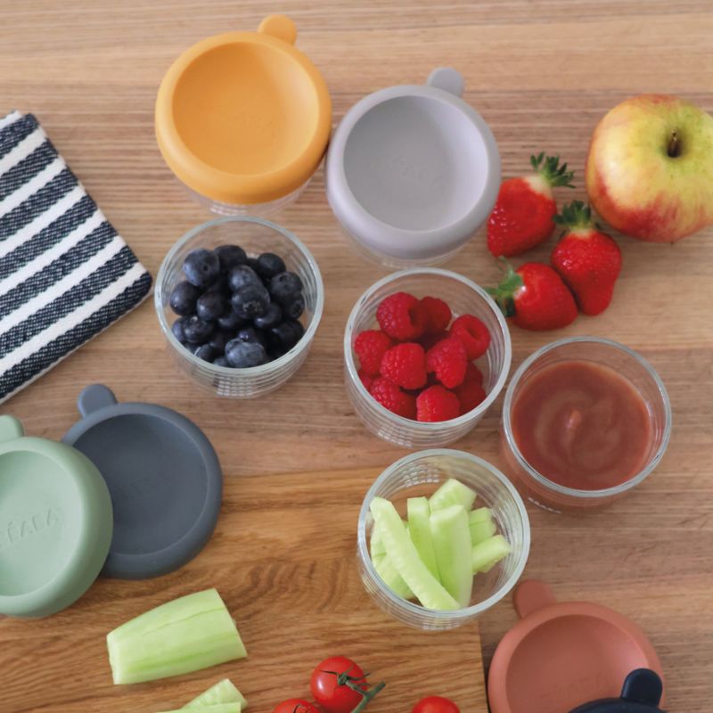 BEABA 5oz Glass Baby Food Jars, Set of 6 - image 2 of 3