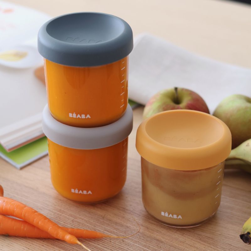 BEABA 8oz Glass Baby Food Jars, Set of 6 - image 4 of 7