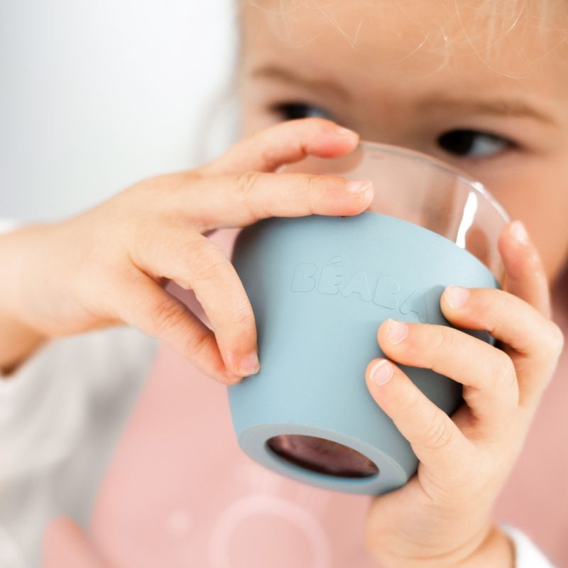 BEABA Rain Silicone and Glass Baby Meal Set - image 4 of 7