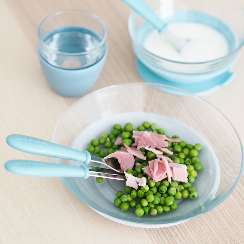BEABA Rain Silicone and Glass Baby Meal Set - image 6 of 7