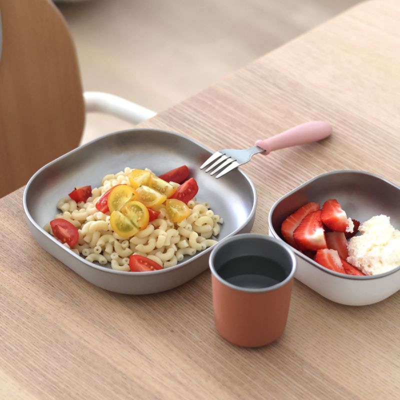 BEABA Terracotta Stainless Steel Baby Meal Set - image 2 of 6