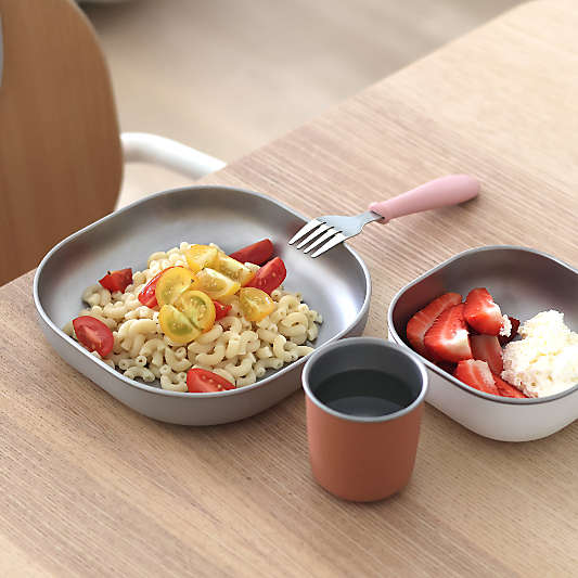 BEABA Terracotta Stainless Steel Baby Meal Set