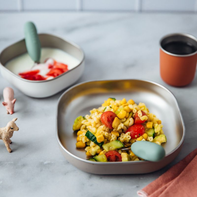 BEABA Terracotta Stainless Steel Baby Meal Set - image 5 of 6