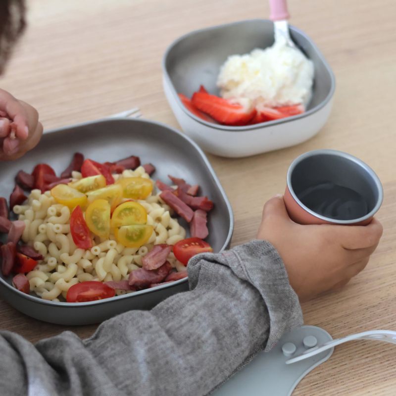 BEABA Terracotta Stainless Steel Baby Meal Set - image 1 of 6