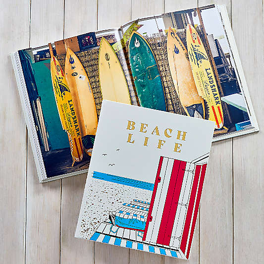 "Beach Life" Leather Bound Home Decor Book