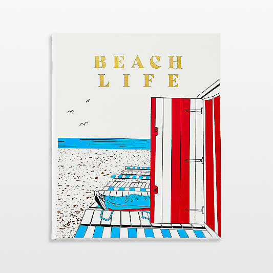 "Beach Life" Leather Bound Home Decor Book