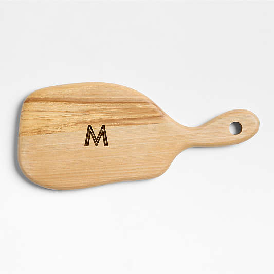 Beacon Small Ash Wood Paddle Serve Board with Handle