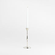 Beaded Small Polished Chrome Taper Holder 10.5"