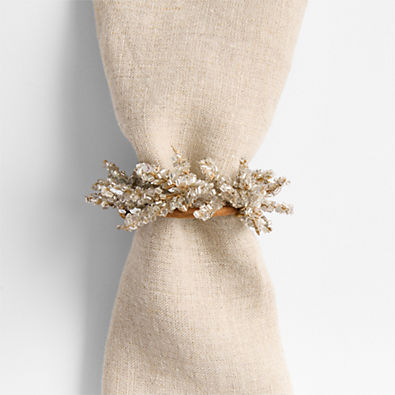 View Beaded Silver and Gold Napkin Ring details