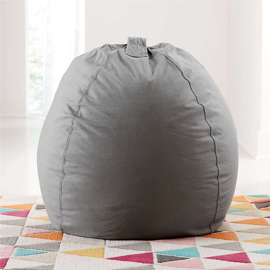 Big grey best sale bean bag chair