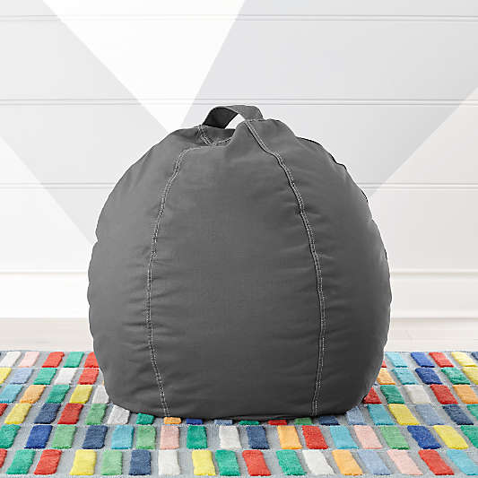 Small Charcoal Bean Bag Chair Cover