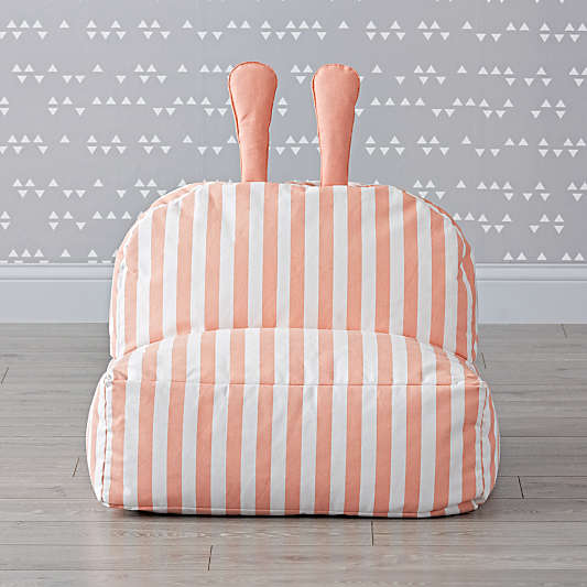 Striped Bunny Bean Bag Chair