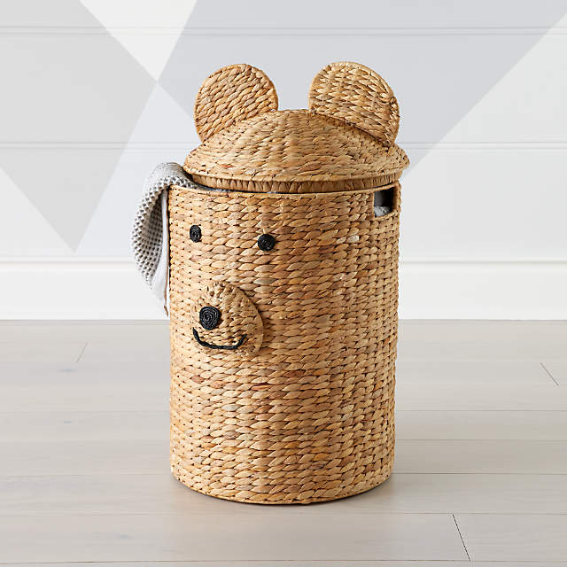 teddy bear laundry basket