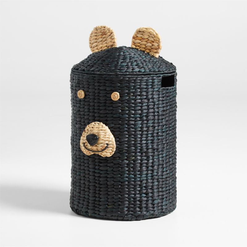 Black Bear Woven Kids Hamper with Handles - image 5 of 6