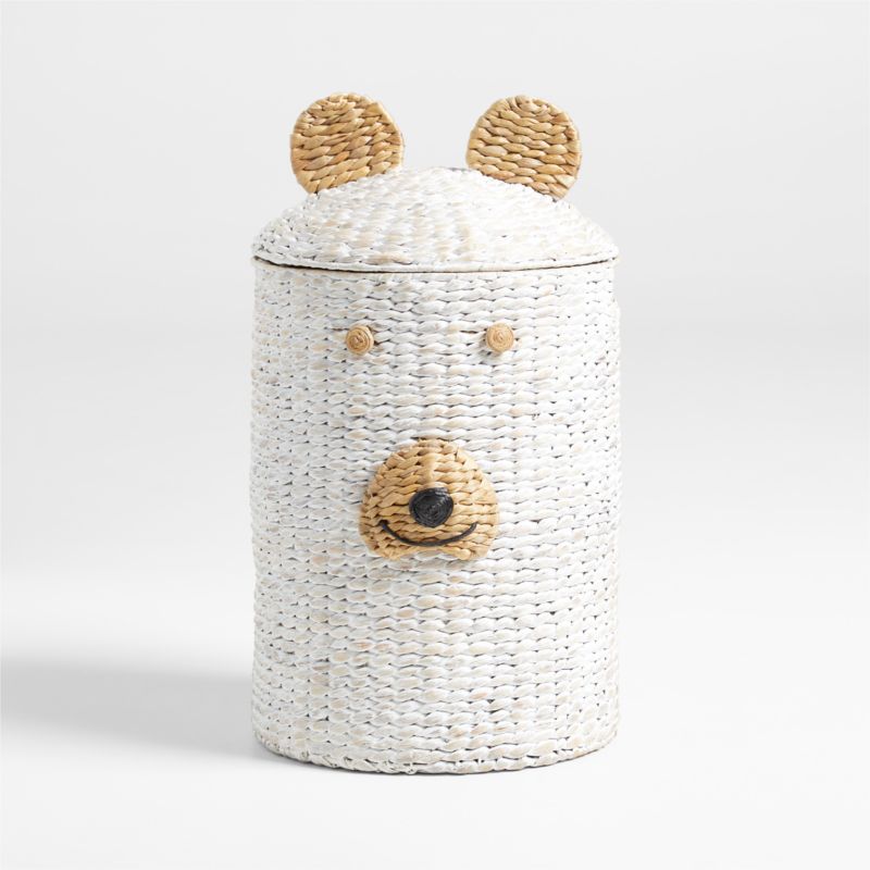 White Bear Woven Kids Laundry Hamper + Reviews | Crate & Kids