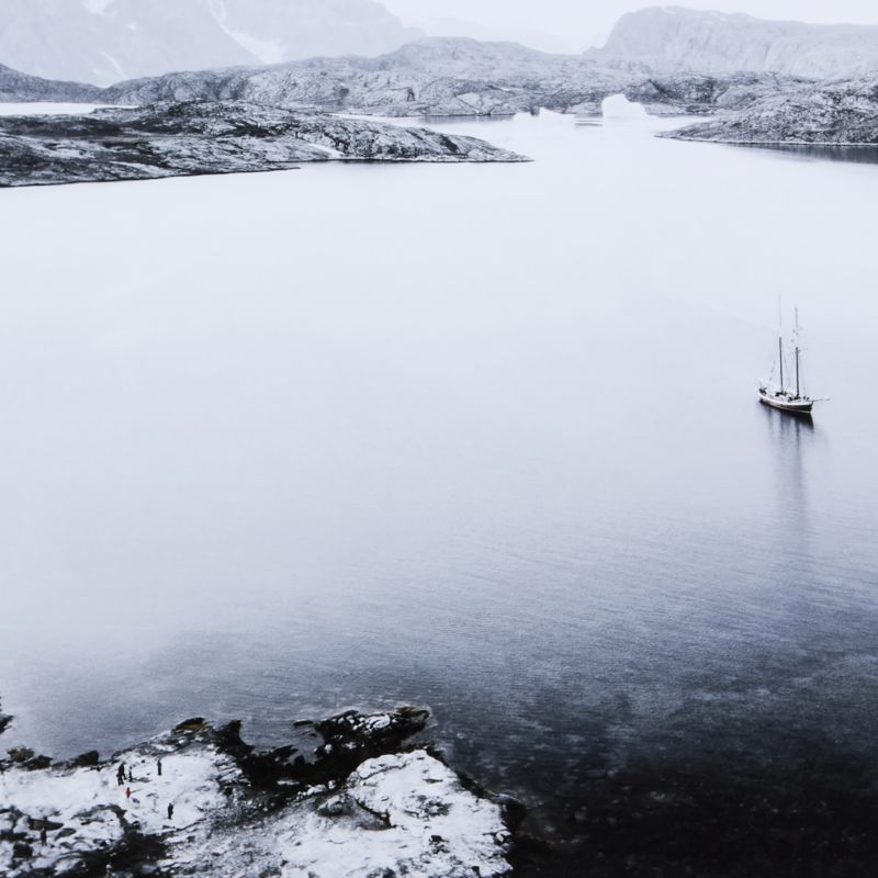 "Bear Island" by Annie Spratt Black and White Framed Photography Print - image 3 of 4