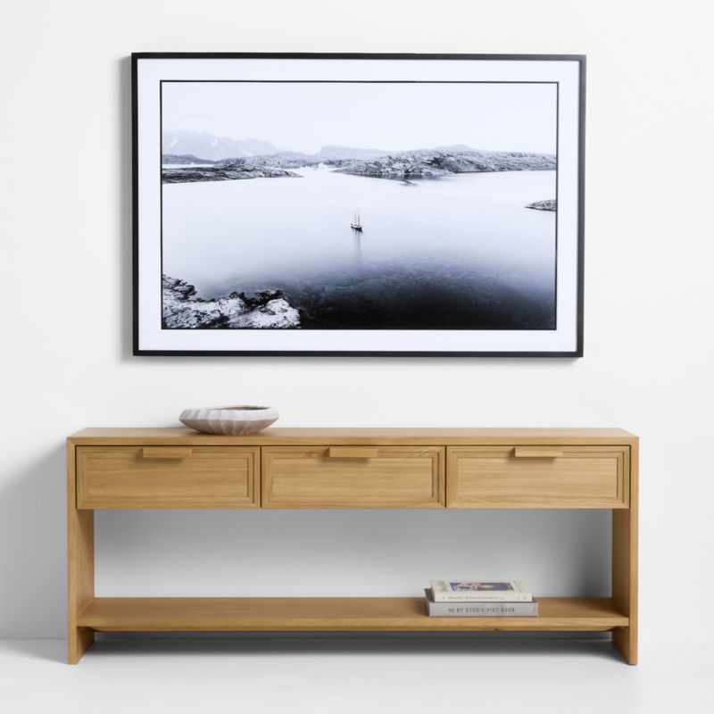 "Bear Island" by Annie Spratt Black and White Framed Photography Print - image 1 of 4