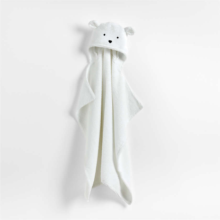 Bear Organic Hooded Personalized Baby Towel Crate & Kids