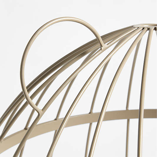 Metal Bear Shaped Stuffed Animal Storage Bin