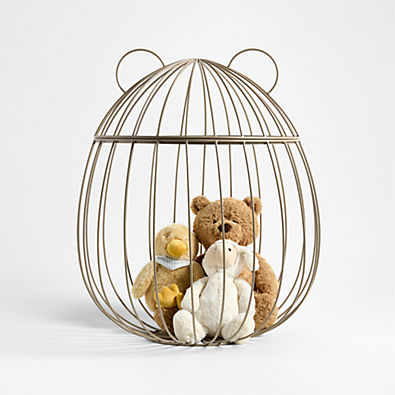 View Metal Bear Shaped Stuffed Animal Storage Bin details