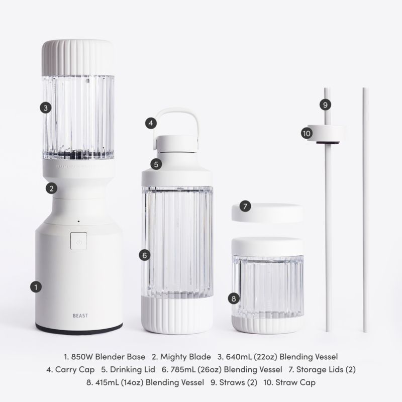 Beast ® Mighty Blender in White