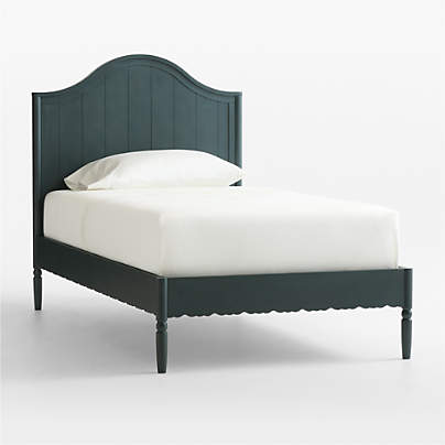 Beatrix Dyed Balsam Green Wood Kids Twin Bed