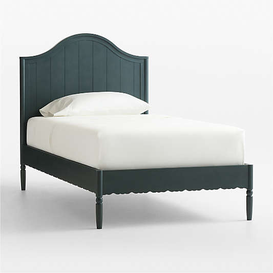 Beatrix Dyed Balsam Green Wood Kids Twin Bed