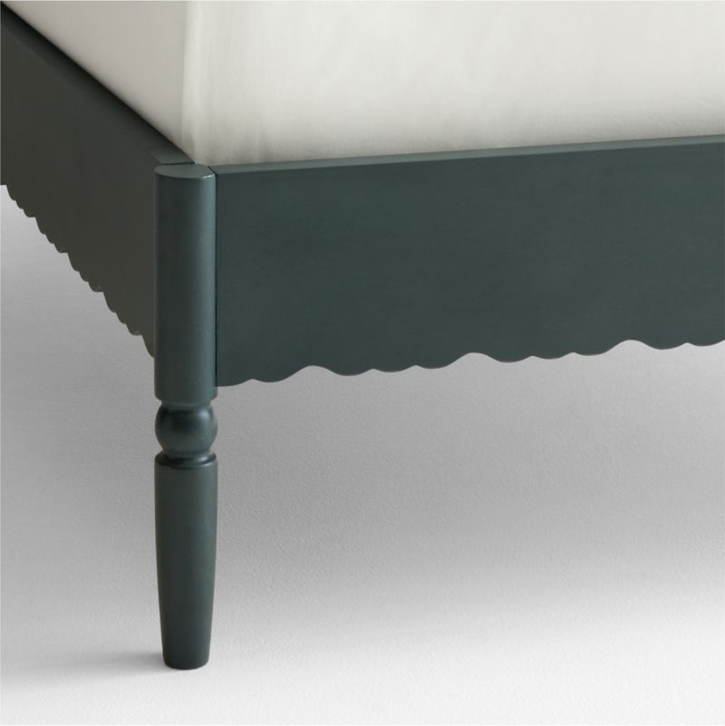Beatrix Dyed Balsam Green Wood Kids Full Bed - image 8 of 9