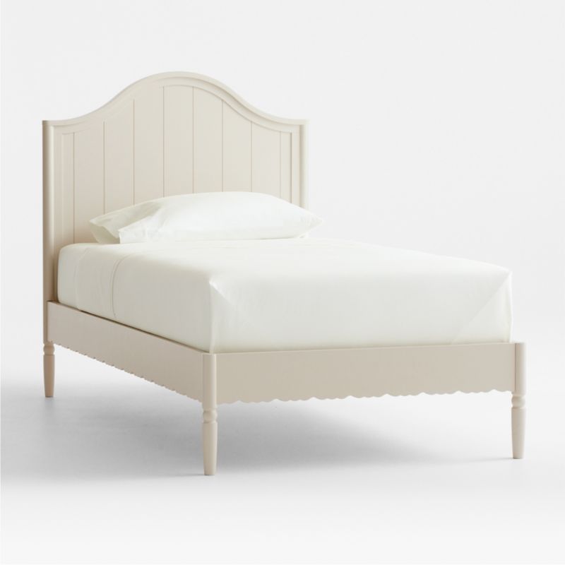 Beatrix Linen Wood Kids Full Bed - image 6 of 9