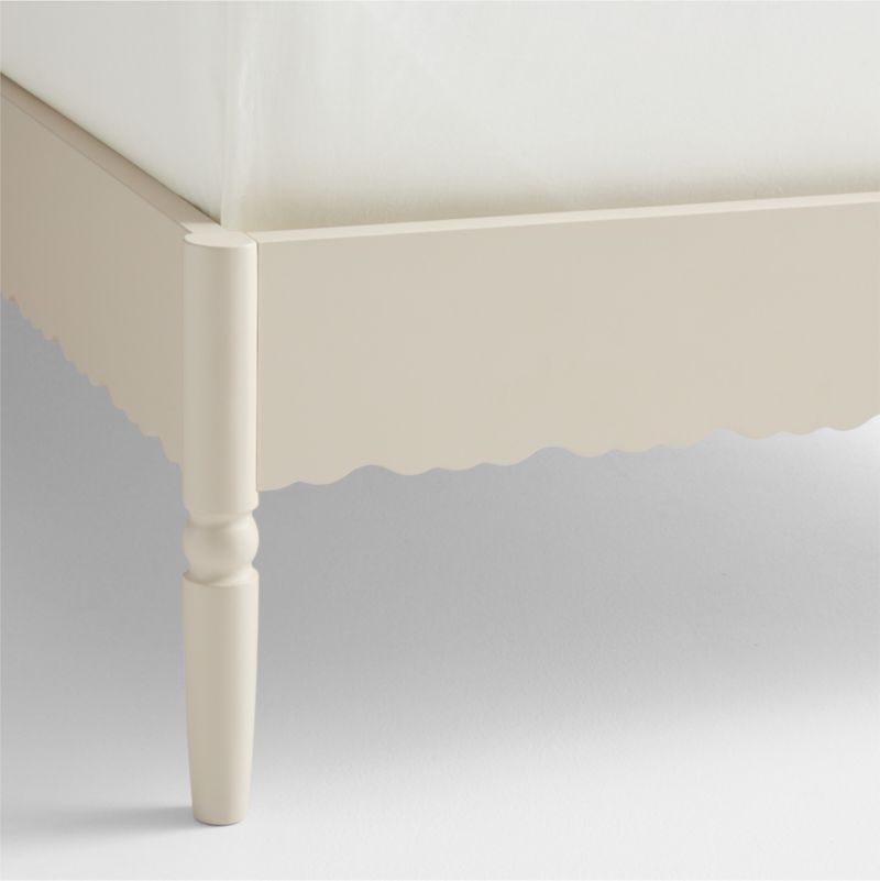 Beatrix Linen Wood Kids Full Bed - image 8 of 9